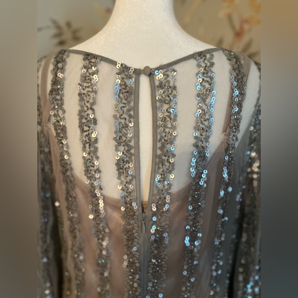 Aidan Mattox Beaded and Sequin Embellished Dress Size 10 - Picture 9 of 16